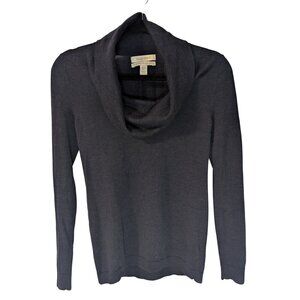 Ellen Tracy Navy Extra Fine Merino Wool Cowl Neck Sweater | Women’s S